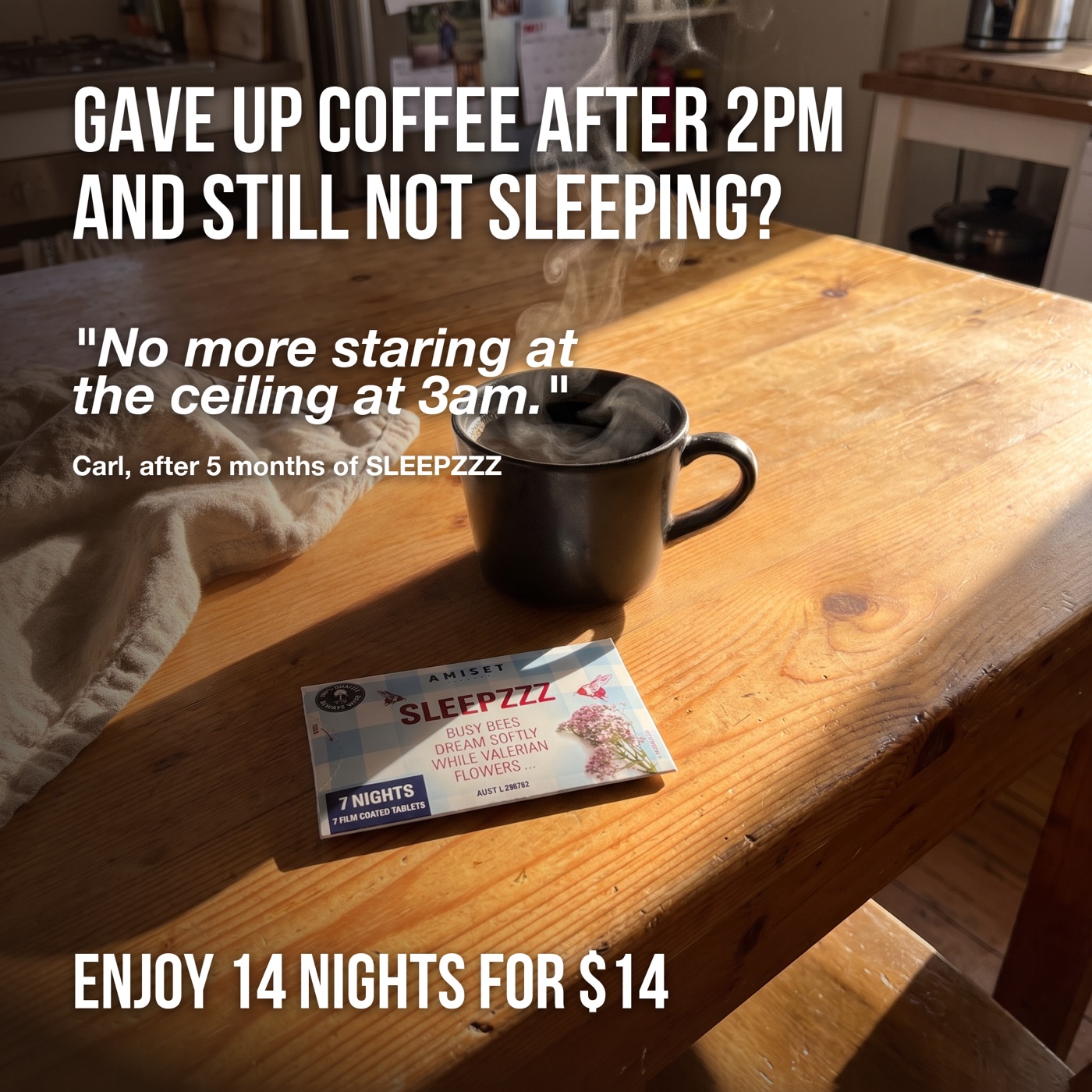 CAFFEINE ANGLE, HEADLINE B, SLEEPZZZ, the winning variant